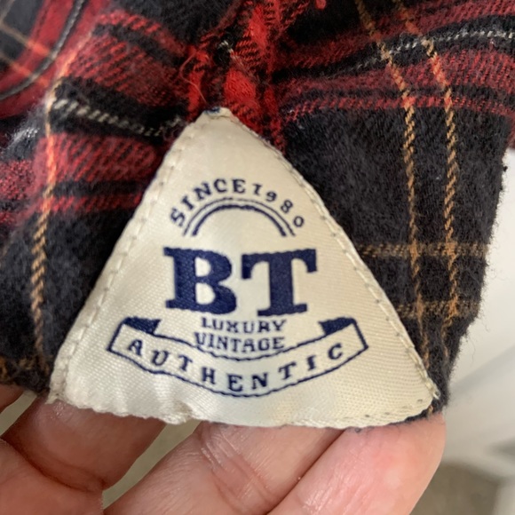 Boston Traiders 100% Cotton Mens Plaid Shirt Sz Large - Picture 4 of 4